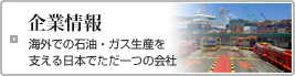 企業情報
海外での石油・ガス生産を支える日本でただ一つの会社